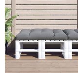 Vidaxl cojín para muebles de palets tela gris 120x80x12 cm