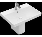 Villeroy & boch avento lavabo, 650x470mm, 1 agujero para grifo, con rebosadero, 41586501, color: blanco