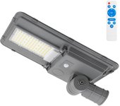 Farola led solar 200w 5000k panel 6v 20w batería 20ah sensor/control remoto [ho-str100w-sl04-cw]