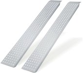 Juego de 2 rampas de carga para remolque de coche y motocicleta de 160 cm, antideslizantes, galvanizadas, hasta 400 kg.