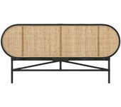 Cabecero de ratán natural y negro 160 cm - navahino