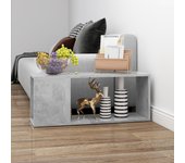 Mueble para tv aglomerado gris hormigón 80x24x32 cm