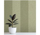 Papel pintado de rayas fondo de espiga efecto textil en tonos verdes - chevron spencer 683557 de gaulan - rollo de 10 m x 0,53 m