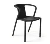 Sillón de jardín de diseño en plástico negro