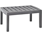 Mesa de jardín moka 78x55x38 cm plástico vidaxl