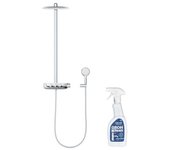 Grohe rainshower system smartcontrol 360 duo columna de ducha termostática con limpiador grohclean
