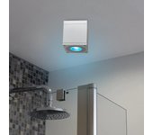 Lámpara de techo foco cuadrado lámpara de techo led gu10 6w bañera de luz cabina de ducha baño sensorial ip65 230v color blanco rgb cct wifi