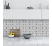 9 vinilos terrazzo barumini - adhesivo de pared - revestimiento sticker mural decorativo - 9stickers15x15cm