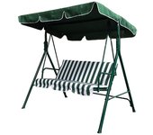 Balancin jardin dafne metalico blanco / verde