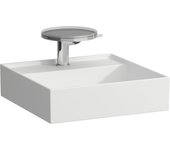 Laufen kartell lavamanos, bajo encimera, 2 agujeros para grifo, sin rebosadero, 460x460mm, h8153317578151, color: blanco mate