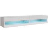 Mueble tv venenou 120, blanco, blanco brillante, número de puertas: 2.00, 180x30x40cm