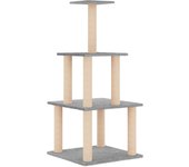 Torre para muebles de árbol para gatos, juguete para trepar, rascador, plataforma para trepar con postes 02_0022552