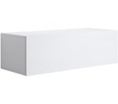 Mueble tv colgante | mueble de televisión | mueble de salón | 1 puerta 2 compartimentos | 100x30x40cm | modelo luke h1 | acabado en blanco brillo