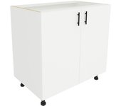Mueble bajo karo haaus, 2 puertas, blanco, 80 x 50 x 80 cm