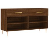 Banco para zapatos botas cómoda estante mueble de entrada almacenamiento 102 x 35 x 55 cm madera contrach 02_0022923