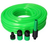 Manguera agua latex reforzada kit 19 mm 3/4 (rollo 15 m.