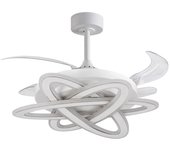 Ventilador de techo saturno bel air 200w 4 aspas retráctiles con luz led blanco ø108 cm