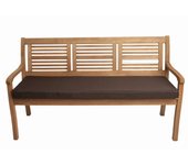 Cojín para banco de jardín 120x60x7cm asiento, cojín de asiento plano marrón, cojín para banco de jardín, cojín para columpio de jardín