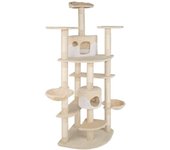 Rascador para gatos 204 cm beige/blanco 3708114