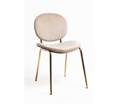 Silla lenor golden terciopelo - beige