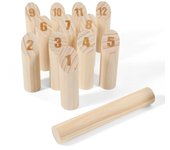 Juego de lanzamiento vikingo kubb, juego de habilidad de madera, juego vikingo para jardín al aire libre