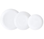 Ensaladera vidrio luminarc pampille blanco 18 piezas - 6 personas - blanco