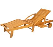 Tumbona de jardín plegable de madera con mesa auxiliar,tumbona de camping, silla de jardín hasta 160 kg de capacidad, para playa de jardín, teca