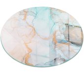 Placa de cristal para chimenea, zócalo protector de chimenea, diseño moderno | 50x50 | rueda | patrón fluido abstracto