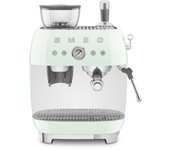 Cafetera con molinillo smeg verde egf03pgeu