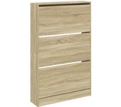 Zapatero zapatero mueble de almacenamiento entrada pasillo salón sonoma 80 x 21 x 125,5 cm madera contrac 02_0021730