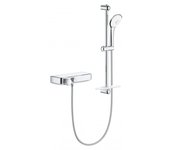 Grohe mezclador termostático de ducha grohtherm smartcontrol 1/2″ con juego de ducha (34720000)
