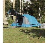 Tienda de campaña familiar túnel 8 personas impermeable azul v7887 unico / azul