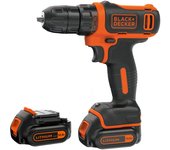 Black & decker bdcdd12kb-qw taladro sin llave negro, naranja
