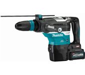 Taladro percutor sds+ 40v max xgt - makita - con 2 baterías 40v 4.0ah - cargador - bluetooth - makpac - dc40ra - hr005gm202