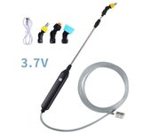 Pistola de riego para jardín, pulverizador de riego eléctrico, pistola eléctrica portátil, manguera 3m, retráctil