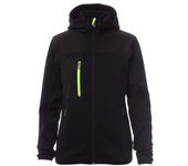 Soft-shell de punto poliéster y soft-shell 300gr payper trip lady noir/noir-jaune fluo - 000454010314043l