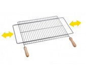 Parrilla barbacoa extensible 60/70x40cm