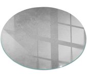 Placa de cristal para chimenea, zócalo protector de chimenea, diseño moderno | 70x70 | rueda | textura de hormigón con efecto.