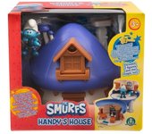 Casa con llave y personajes de los pitufos puf28000