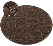 Alfombra tabac marrón nepal 2100 círculo - lana, de doble cara, natural circulo 160 cm