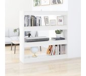 Estantería de libros/divisor de espacios blanco 100x30x103 cm v3710 unico / blanco