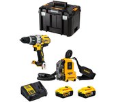 Dewalt kit dwk225 (dcd996 + dwh161 + 2 x 5,0 ah + dcb115 + tstak vi)