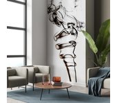 Papel pintado gráfico vapor negro