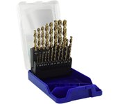 Juego de brocas technic hss 19 piezas de metal, diam.1 a 10 mm tivoly