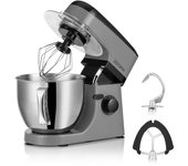 Zeegma planeet mix impastatrice da 1800 w, robot multifunzione con ciotola da 5 l, con manico e coperchio, 8 velocità, incluso pannello touch a 3 pez