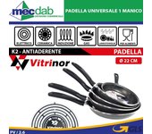 Sartén maculato k2 de acero ferroso con revestimiento cerámico, 24 cm, color negro