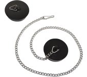 Tapón universal para bañera [2 piezas], tapón para fregadero con cadena de bolas de 40 cm, tapón para fregadero de cocina, para fregadero
