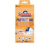 Guantes 100 piezas vinilo protect m spontex