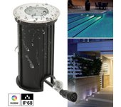 Walk-over mini foco led 24v ip68 empotrado 40mm impermeable escalón 3w rgb 4000k luz de color piscina estanque fuentes camino jardín escaleras