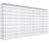 Gabión para montar en altura de 200 cm x 100 cm x 20 cm (l x h x p), malla 5 x 10 cm, anillo en c. atención: falta una rejilla - diámetro del ca...